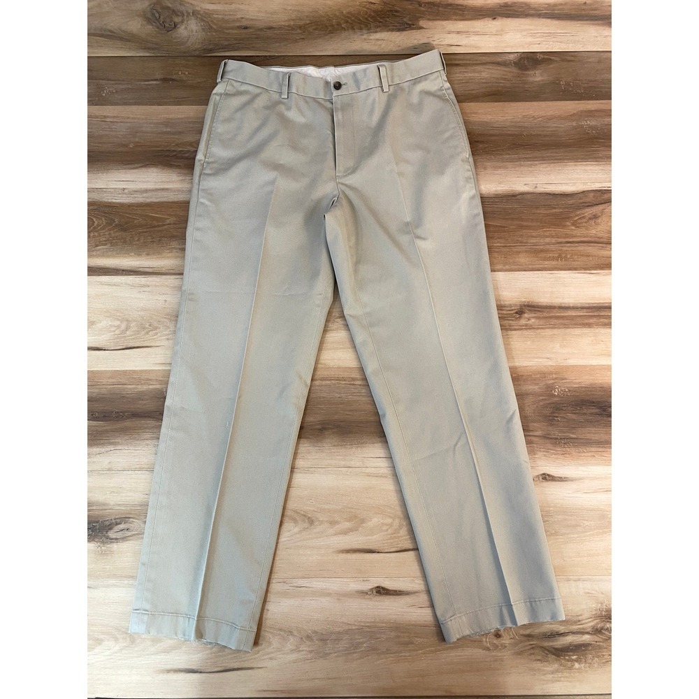 Brooks‎ Brothers Advantage Chino Clark Pants Khaki Men 36 x 32 Cotton